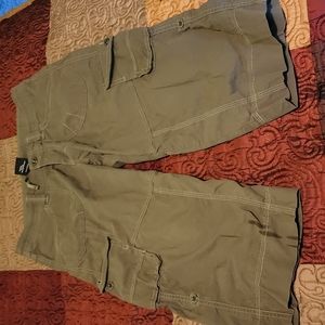 Kuhl Pants Teal Cargo Roll Up Capri 6